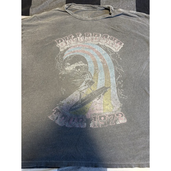 Billabong Women's Oversized Boxy Graphic Tee T-shirt Size L Dark Gray Surf - Picture 3 of 6